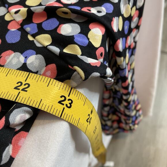 Vince Camuto Women's Confetti Dot Wrap Blouse Size 2X Career Office Professional - Picture 4 of 11